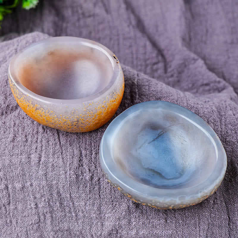 Olivenorma Natural Brazilian Agate Bowl Cornucopia Ornament Gemstone Decoration - image 3