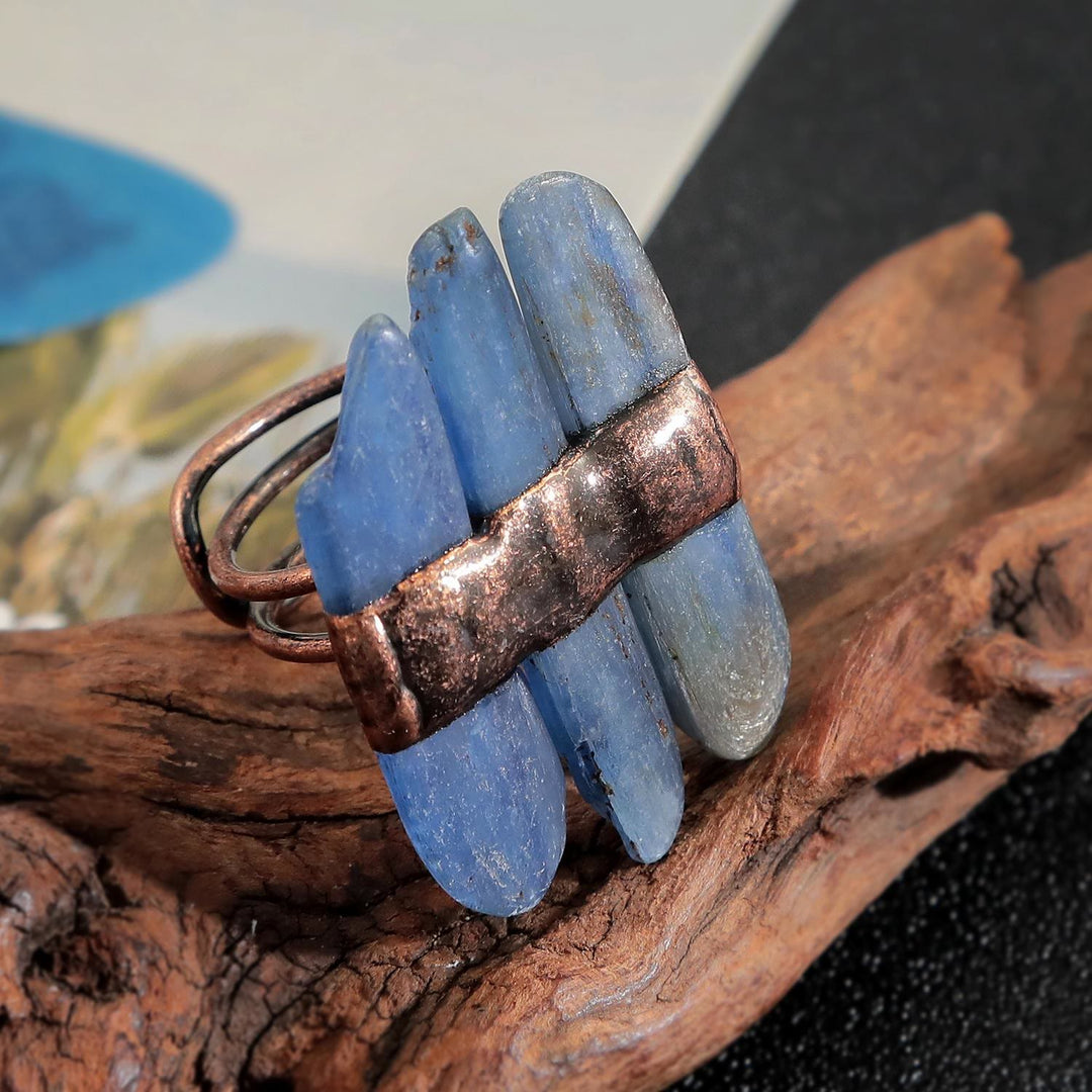 Olivenorma Natural Kyanite Adjustable Ring - Kyanite - image 0