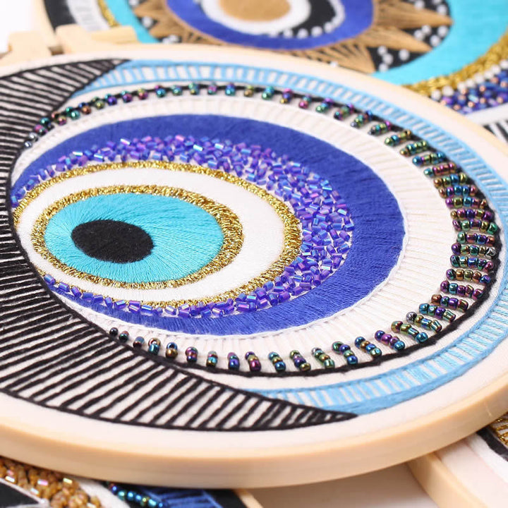Olivenorma Evil Eye Hand Embroidery Semi Finished Material Decoration - image 6