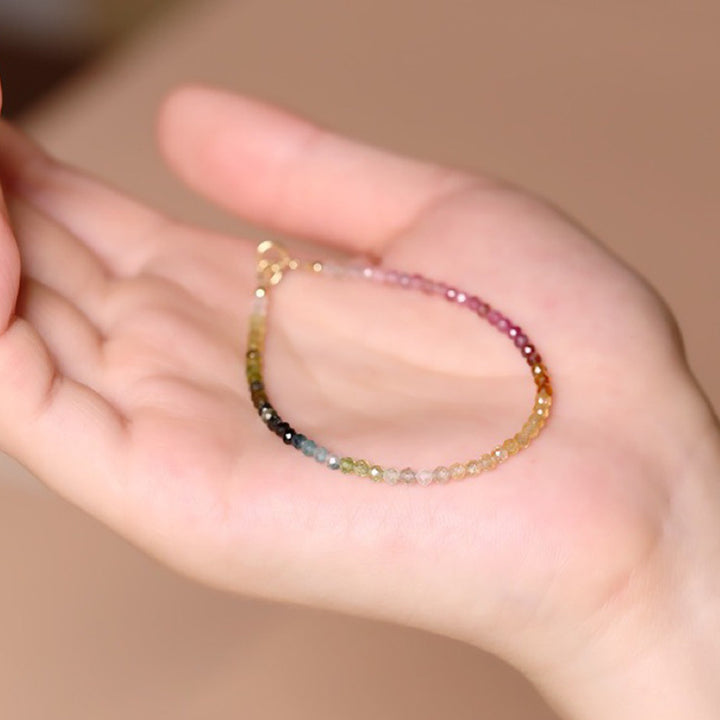 Olivenorma Rainbow After Rain - Citrine with Fluorite Gemstone Bracelet - image 4