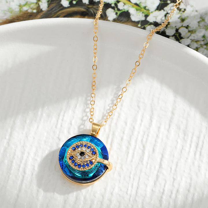 Olivenorma "You Always be Protected" - Evil Eye Necklace - Evil Eye#Round-Gold - image 8