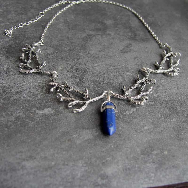 Olivenorma "The Light of Mantra" - Natural Crystal Hexagonal Necklace - image 2