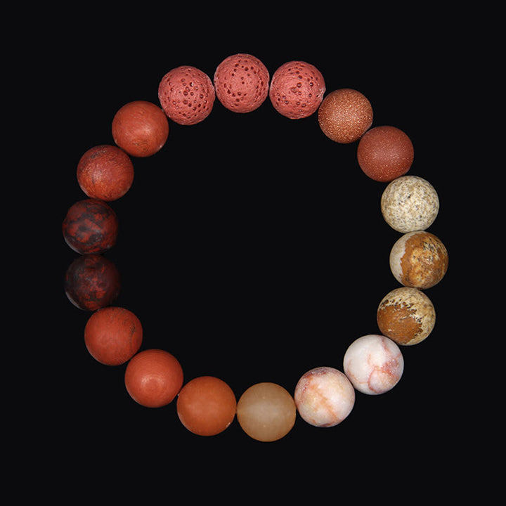 Olivenorma Frosted Natural 10mm Beads Planet Bracelet - Sun - image 15