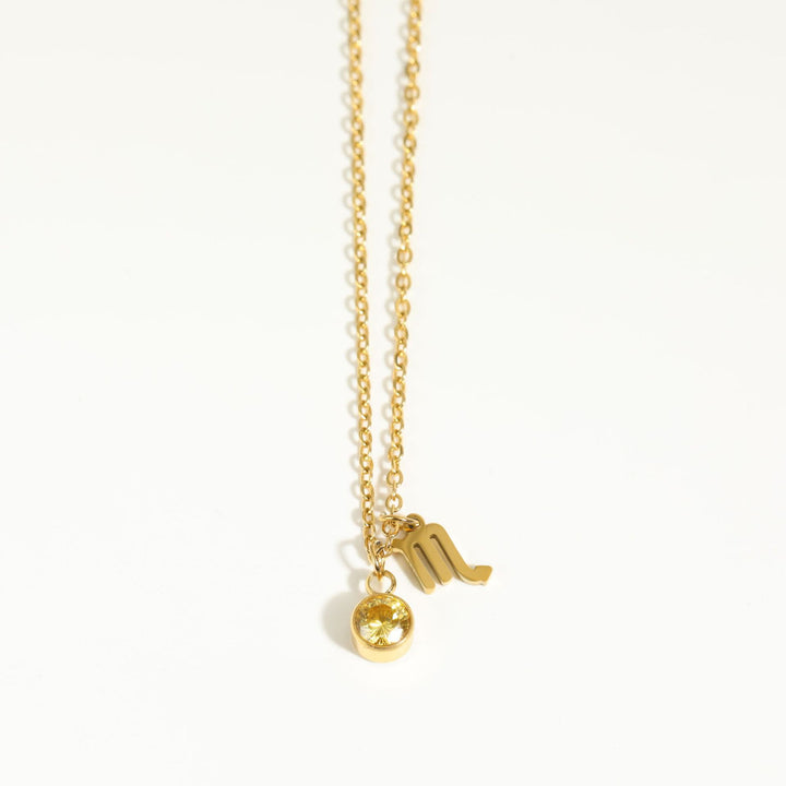 Olivenorma Zodiac Rune Birthstone Stainless Steel Necklace - image 32
