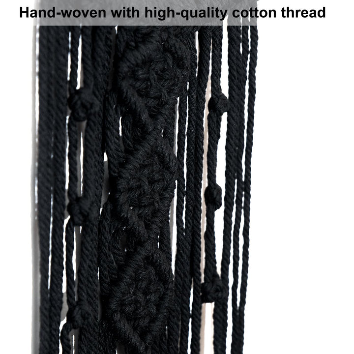 Olivenorma Black Onyx Moon Macrame Tassel Dream Catcher - image 10