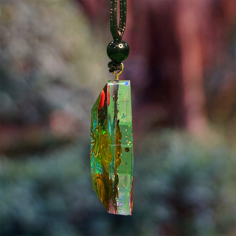 Olivenorma Chakra Metatron's Cube Symbol Meditation Necklace - image 8