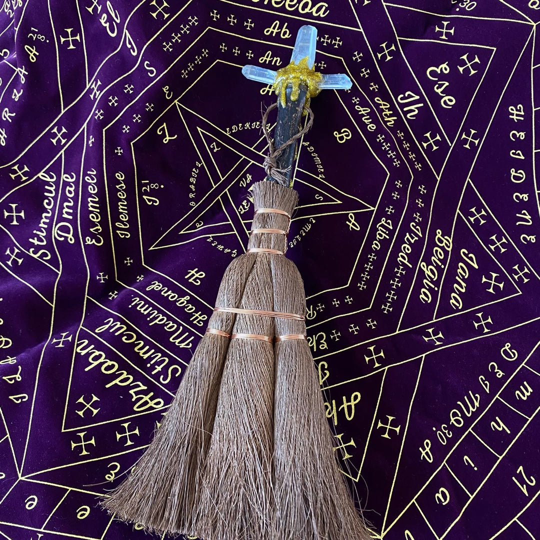 Olivenorma Natural Crystal Magic Expulsion Props Wicca Broom Ornamet - image 5