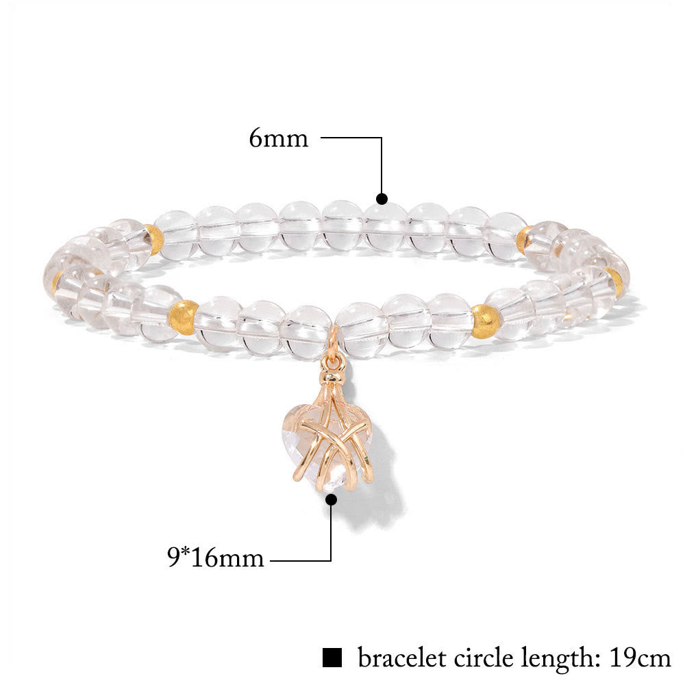 Olivenorma Natural Stone Heart Love Charm Bracelet - image 4