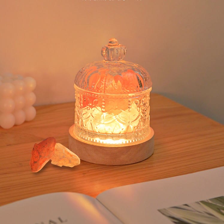 Olivenorma Diffuser Stone Carved Glass Cup Crystal Aromatherapy Lamp - image 16