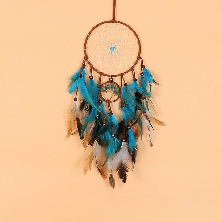 Olivenorma Green Aventurine Tree Of Life Feather Dream Catcher - image 3