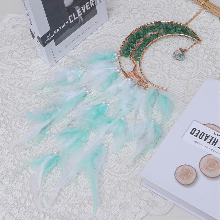 Olivenorma Natural Gravel Woven Tree of Life Moon Dream Catcher - image 58