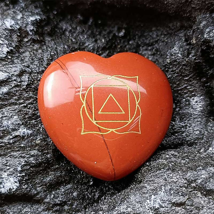 7 Chakra Stones Heart-shaped Crystal Set - image 6
