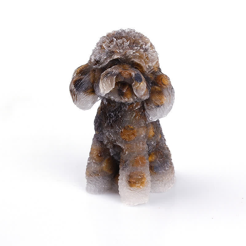 Olivenorma Natural Crystal Poodle Gemstone Decoration  - Tiger Eye - image 17