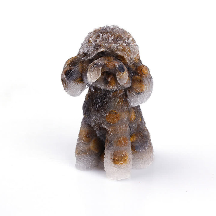 Olivenorma Natural Crystal Poodle Gemstone Decoration  - Tiger Eye - image 17