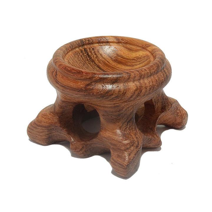 Olivenorma Wood Stands for Crystal Ball Spheres Eggs Pastoral Decorative Display - image 6