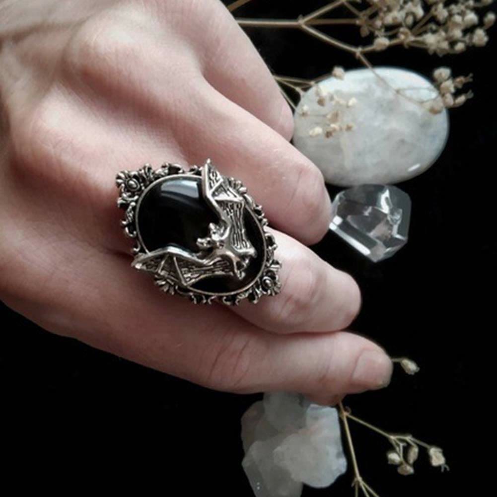 Olivenorma Bat Obsidian Necklace - Ring - image 6