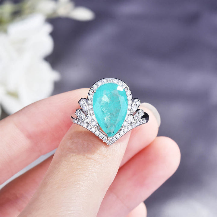 Olivenorma "Pure Love" - Paraiba Tourmaline Elegant Ring - image 3