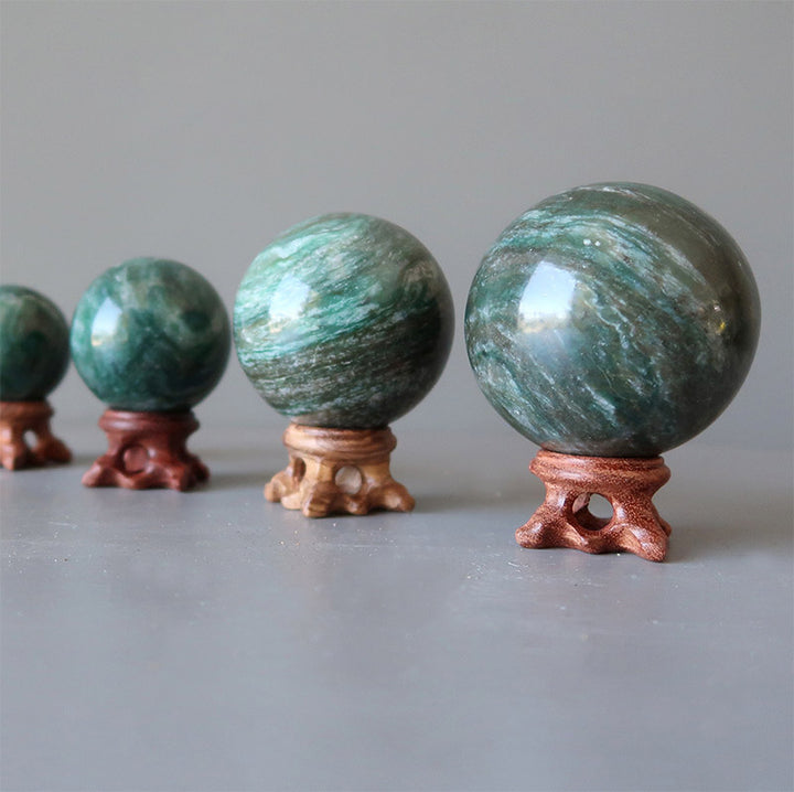 Olivenorma Wood Stands for Crystal Ball Spheres Eggs Pastoral Decorative Display - image 1