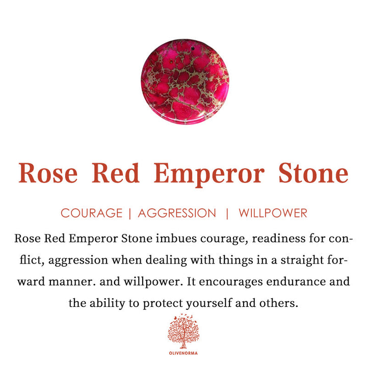 Olivenorma Purple & Rose Red Emperor Stone Double Heart Drop Earrings - image 4