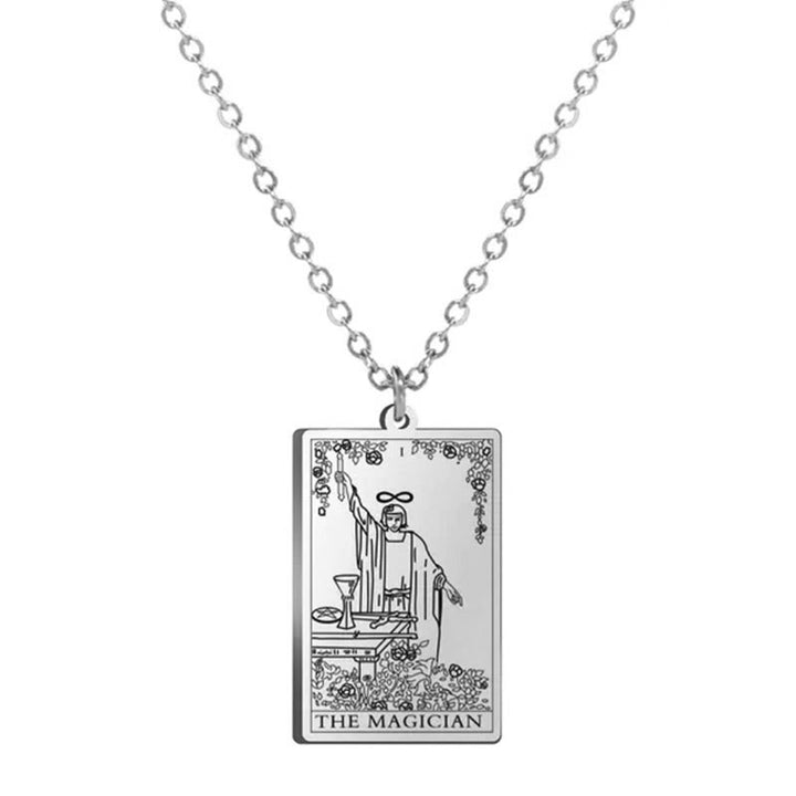 Olivenorma Stainless Steel Tarot Necklaces - THE MAGICIAN - image 3
