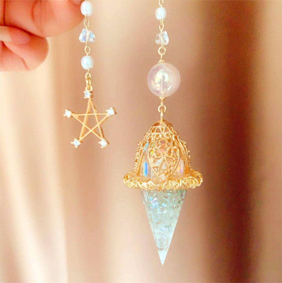 Olivenorma Clear Crystal Star Lucky Pendulum - Clear Crystal - image 0