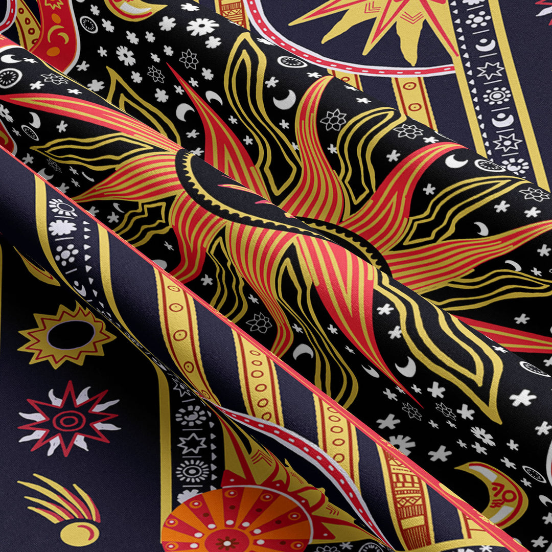 Olivenorma Sun Rays Moon Bohemia Tapestry - image 4