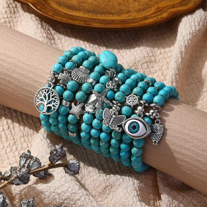 Olivenorma "Eternal Protection" Evil Eye Turquoise Bracelet - image 0
