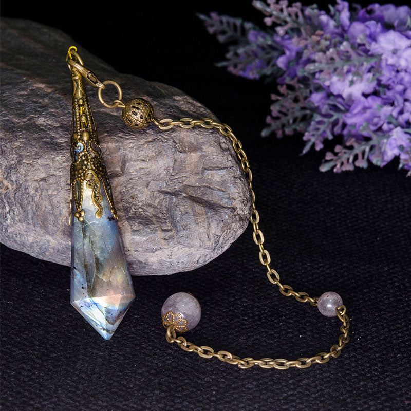 Olivenorma Labradorite Protection Pendulum - Copper - image 1