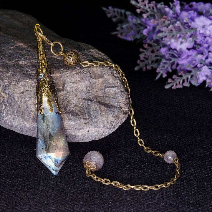Olivenorma Labradorite Protection Pendulum - Copper - image 1