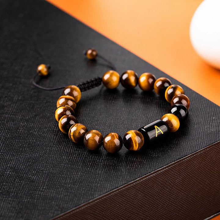 Tiger Eye Letter Protection Bracelet - image 0