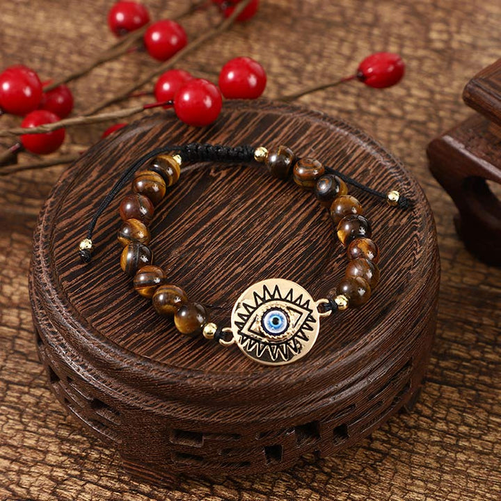 Tiger Eye Evil Eye Protection Bracelet - image 1