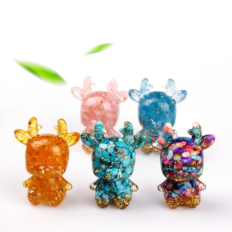 Olivenorma Crystal Litter Elk Gemstone Decoration - image 0