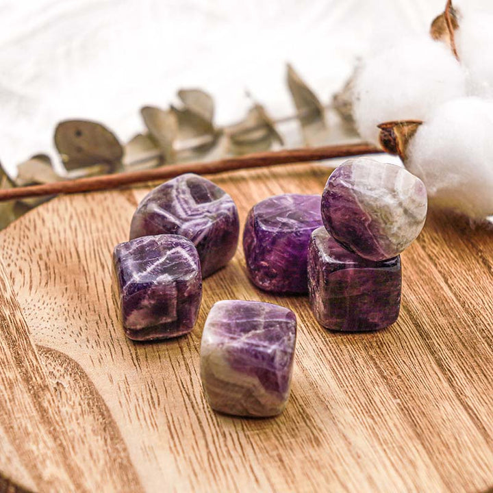 Olivenorma Amethyst Healing Crystal Cube - image 2
