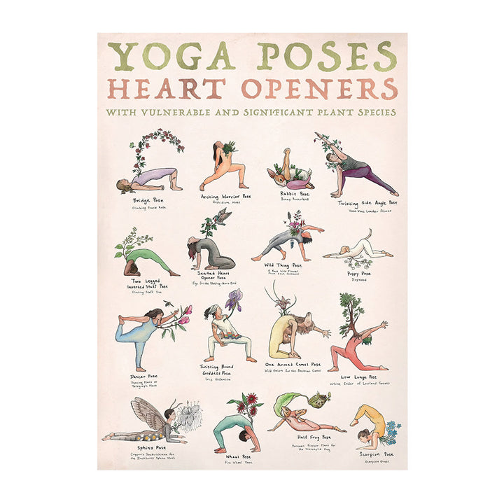Olivenorma Yoga Partner Pose Heart Openers Poster - "YOGA POSES & HEART OPENERS" - 40*60cm - image 3