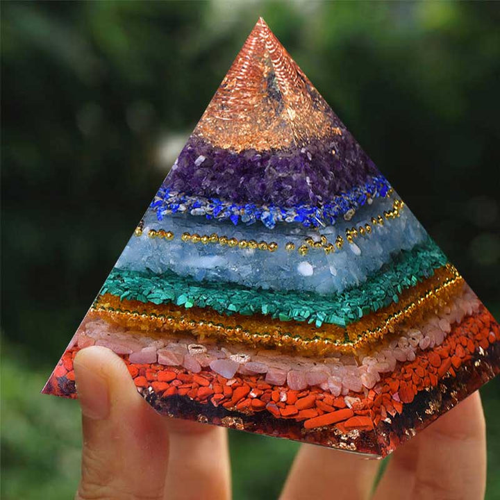 Olivenorma Natural Chakra Balance Orgone Pyramid - image 2
