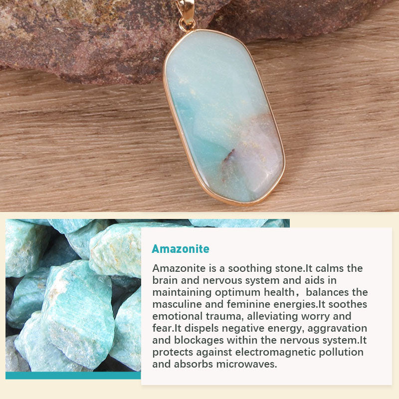 Olivenorma Natural Crystal Stone Necklace - image 1