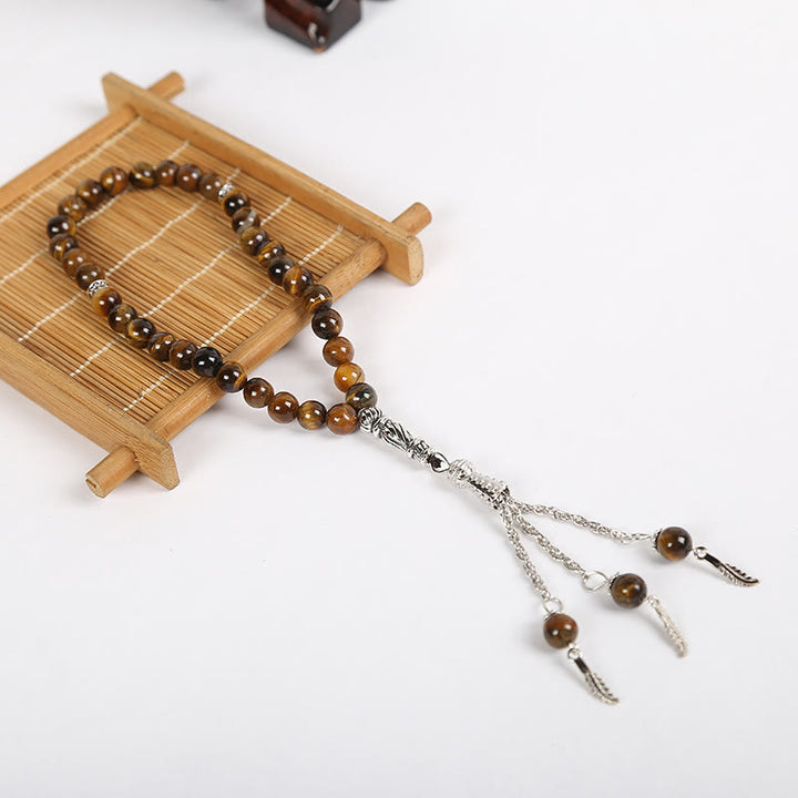 Olivenorma Tiger Eye 33pcs 99pcs Muslim Prayer Rosary Bracelet - image 2