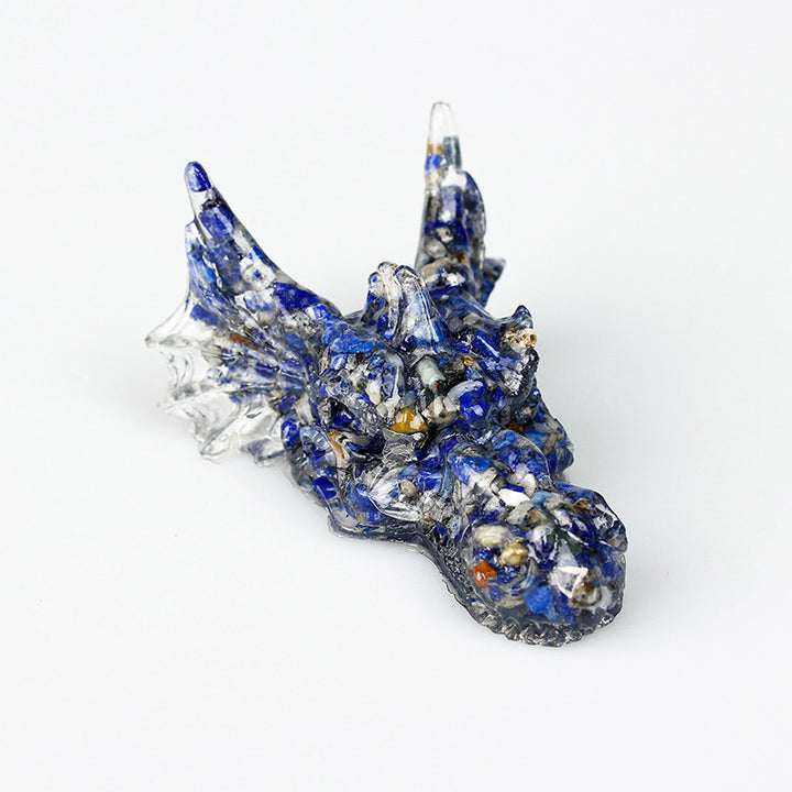 Olivenorma Natural Crystal Dragon Gemstone Decoration  - Lapis Lazuli - image 8