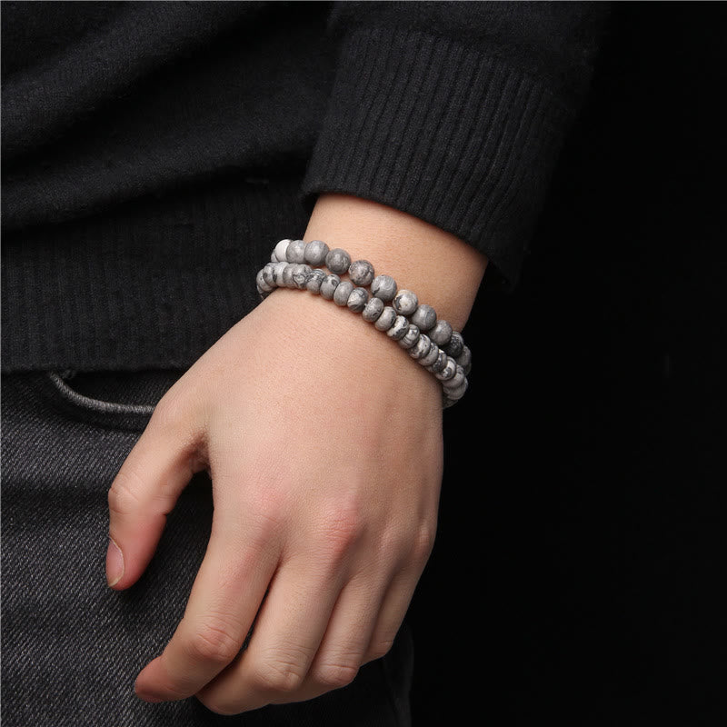 Olivenorma Beaded Jewelry For Man Double Layer Bracelet Set - image 2