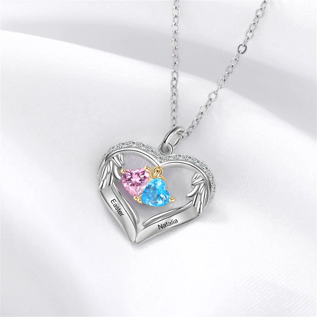 Olivenorma Personalized Birthstone Engraved Name Gift CZ Necklace - image 3