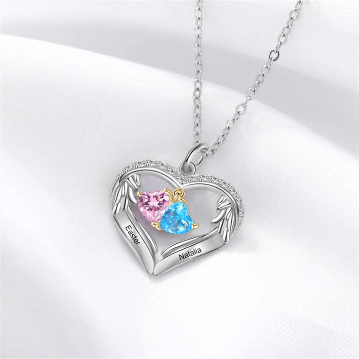 Olivenorma Personalized Birthstone Engraved Name Gift CZ Necklace - image 3