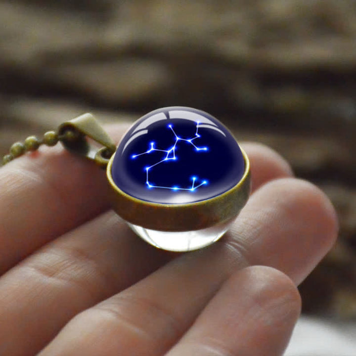 Olivenorma Zodiac Star Starry Glass Necklace - Aries - image 2