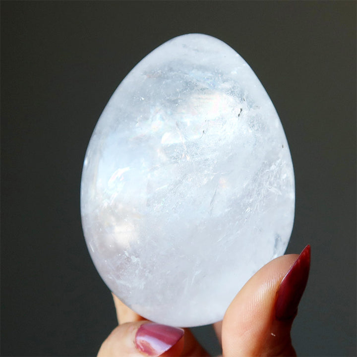 Easter Clear Quartz Miracle of Life Crystal Egg - image 7