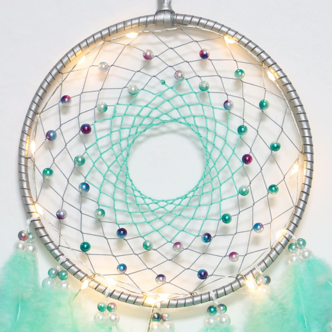 Olivenorma LED Light Up Handmade Feather Dream Catcher - image 11