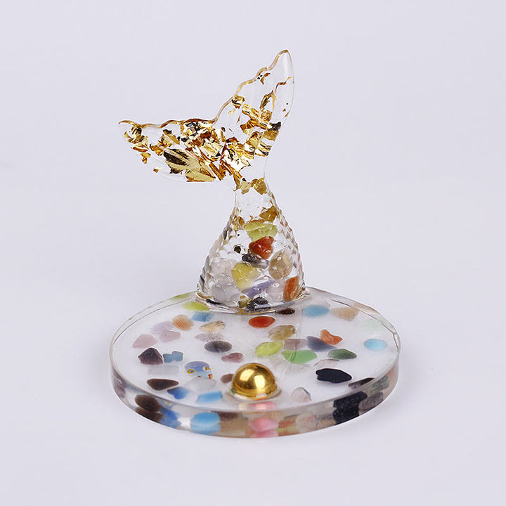 Olivenorma Crystal Gravel Glue Mermaid Tail Phone Holder Decoration - Cat's Eye Stone - image 32