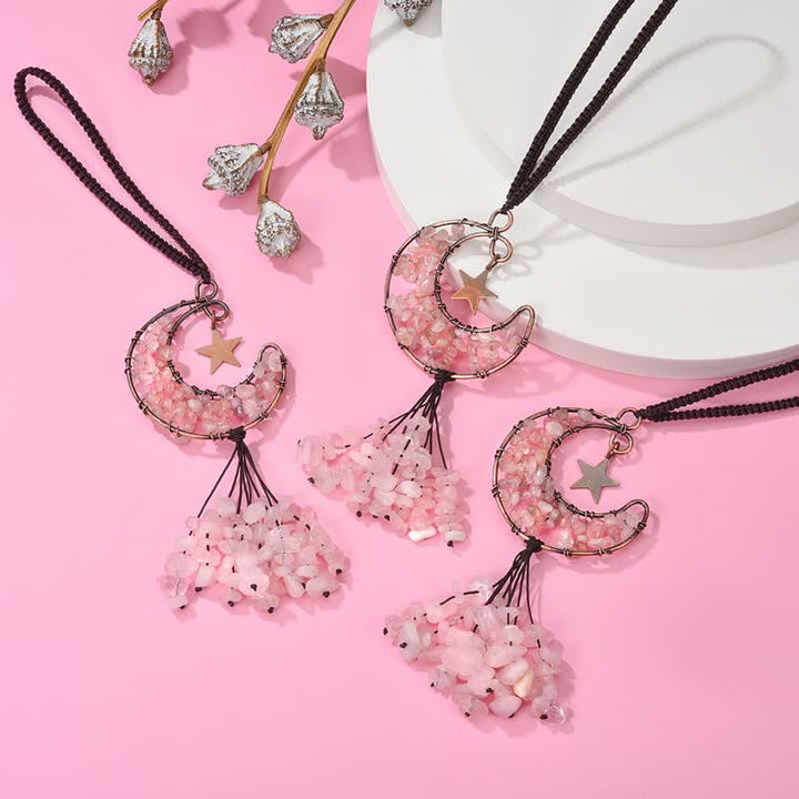 Olivenorma Moon And Star Chakra Crystal Wind Chime - image 26
