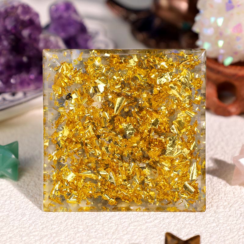 Olivenorma Prehnite Moonstone Eye Of Horus Orgone Pyramid - image 4