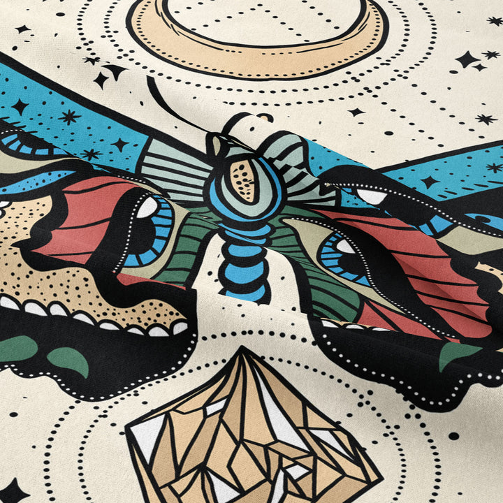 Olivenorma Moth Butterfly Black White Tapestry - image 5