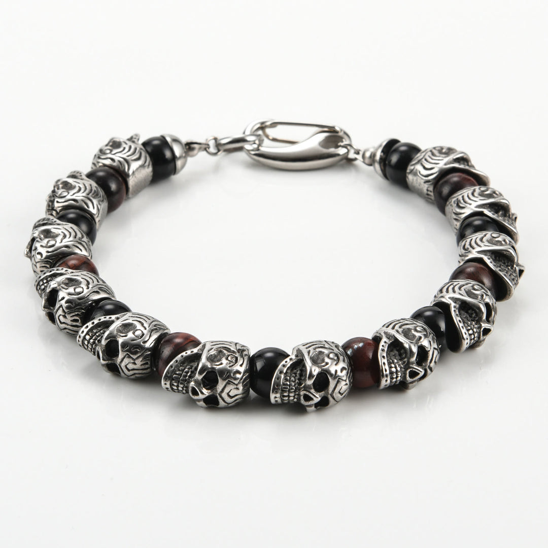Olivenorma Natural Tiger Eye Handmade Stainless Steel Bracelet - image 7