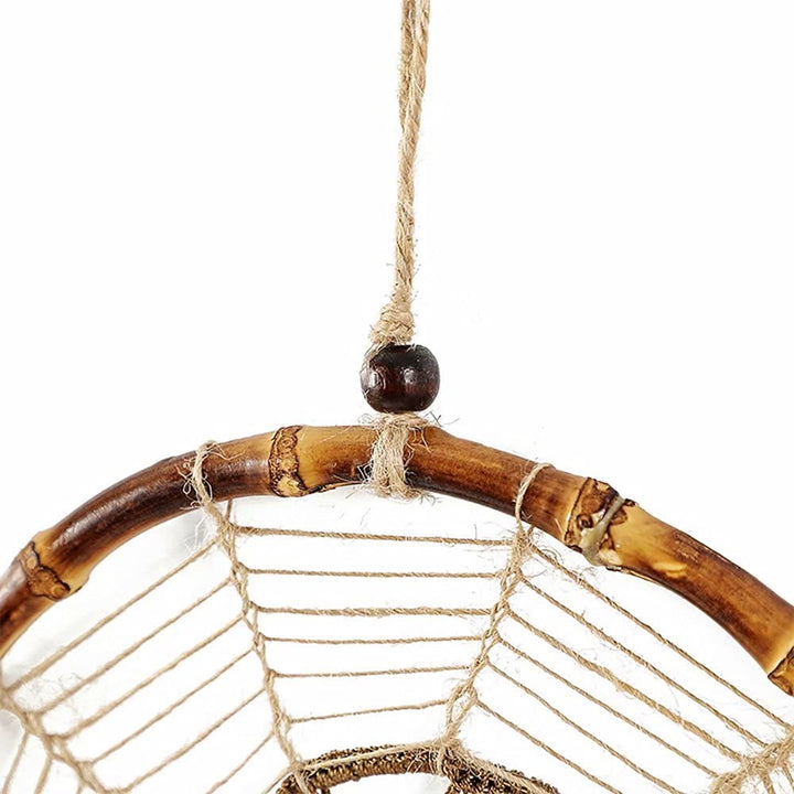 Olivenorma Hand Woven Natural Wooden Beads Feather Dream Catcher - image 2